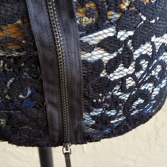 Bebe Black Lace Top S - Picture 6 of 7